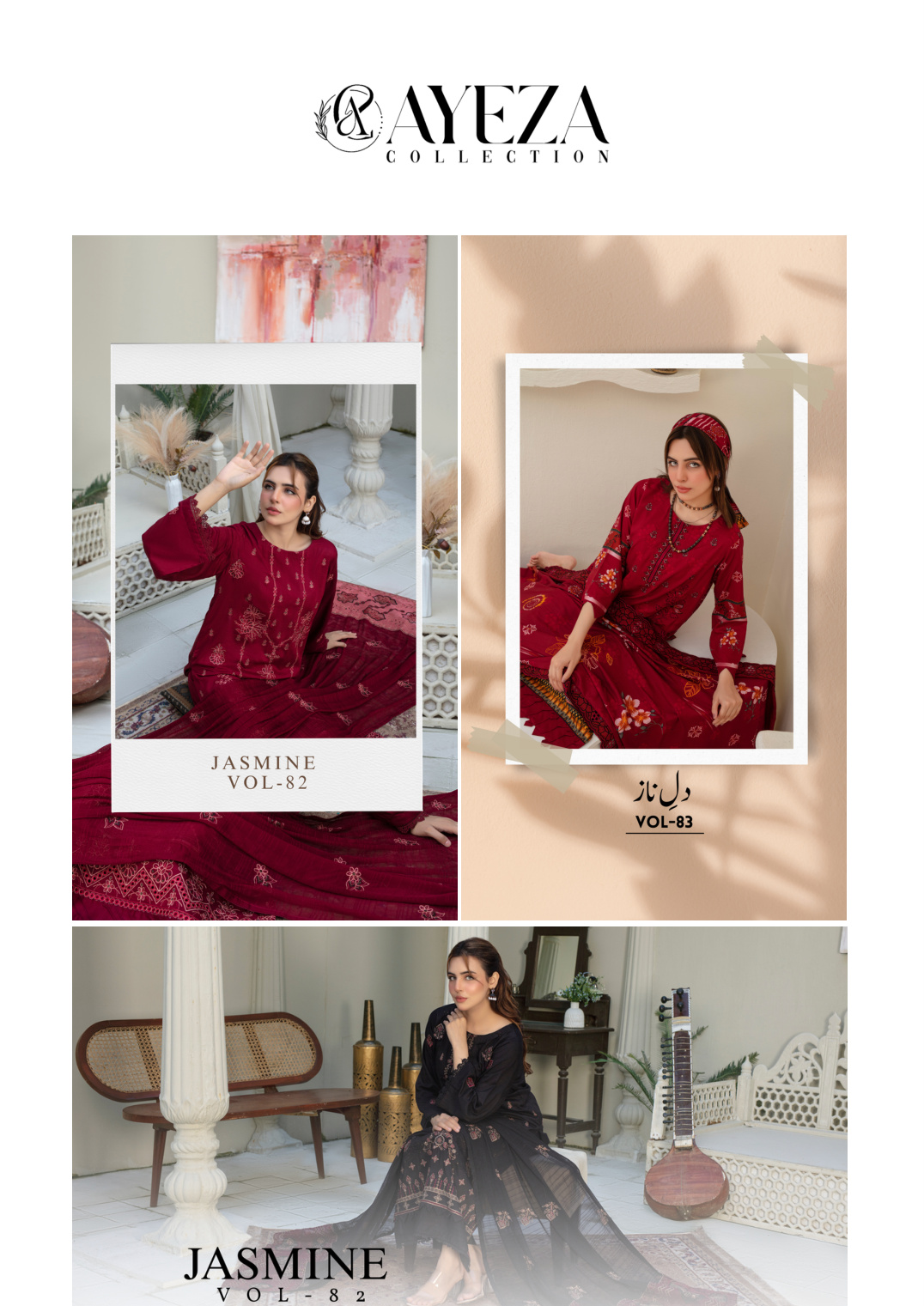 Ayeza Collection - Jasmine & Dil Naaz Lookbook