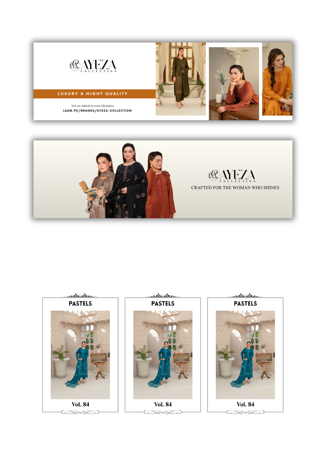 Ayeza Collection E-Commerce Web Banners