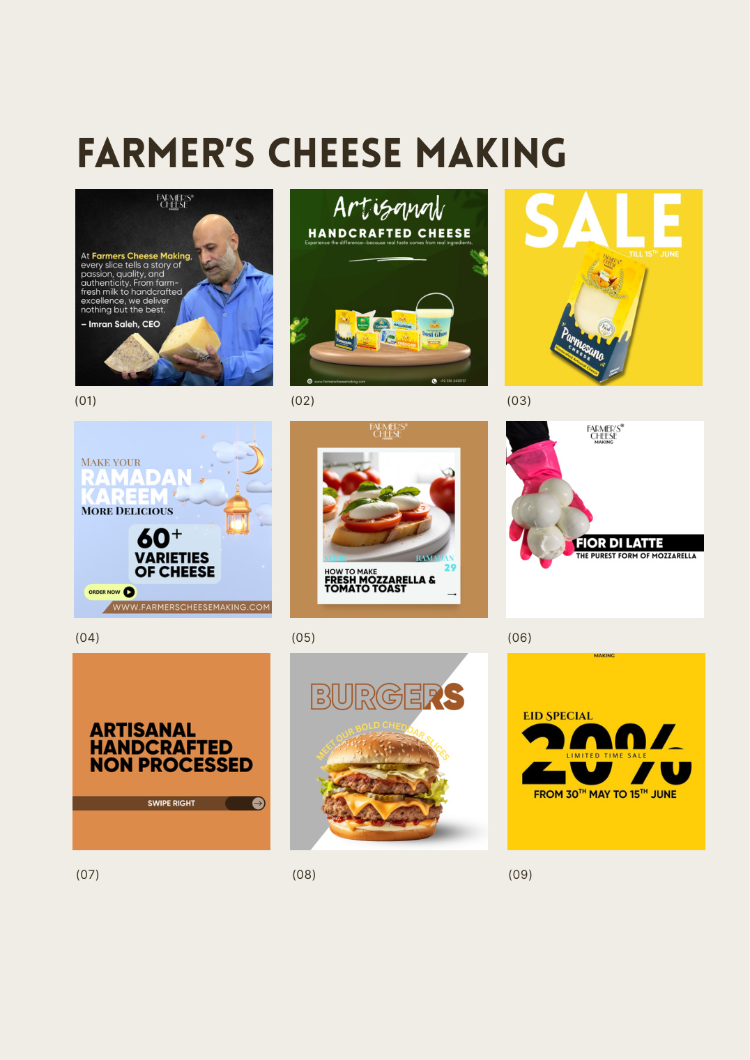 Farmer's Cheese Making Social Campaign